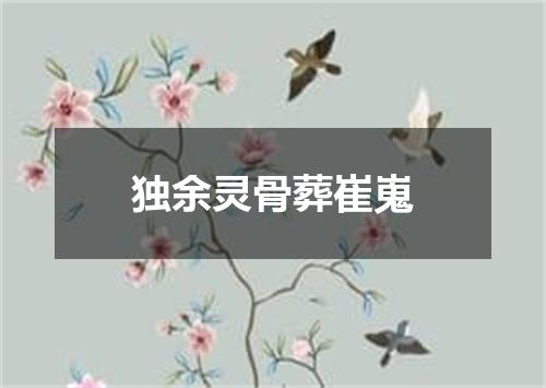 独余灵骨葬崔嵬
