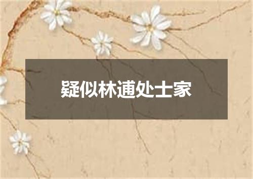 疑似林逋处士家