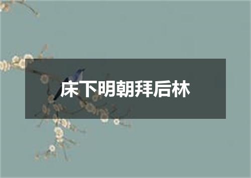 床下明朝拜后林