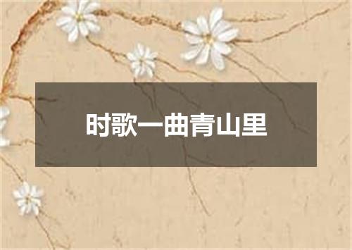 时歌一曲青山里