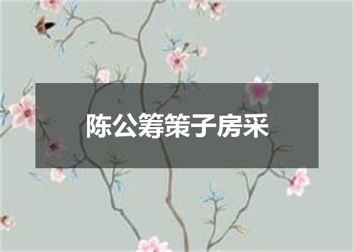 陈公筹策子房采