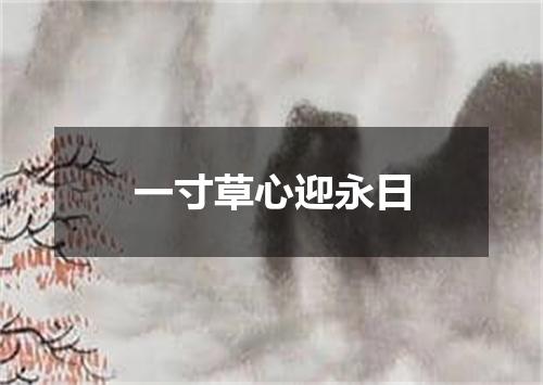 一寸草心迎永日