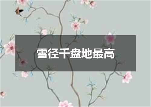 雪径千盘地最高