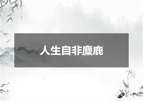 人生自非麋鹿