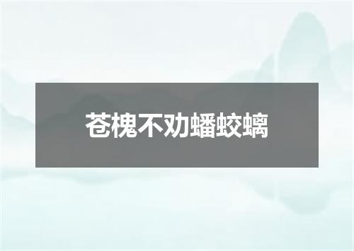 苍槐不劝蟠蛟螭