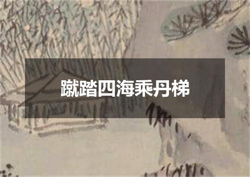 蹴踏四海乘丹梯