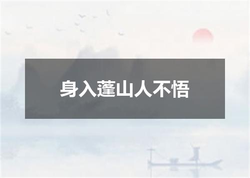 身入蓬山人不悟