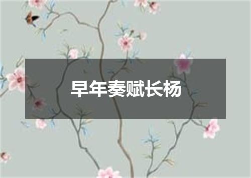 早年奏赋长杨