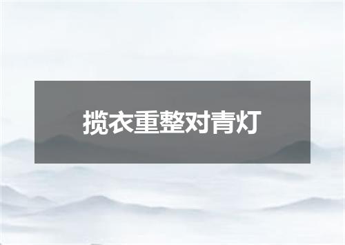 揽衣重整对青灯