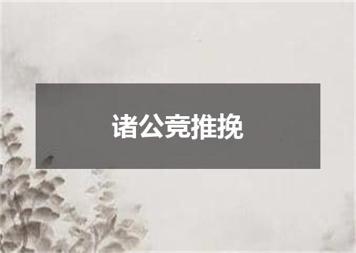 诸公竞推挽