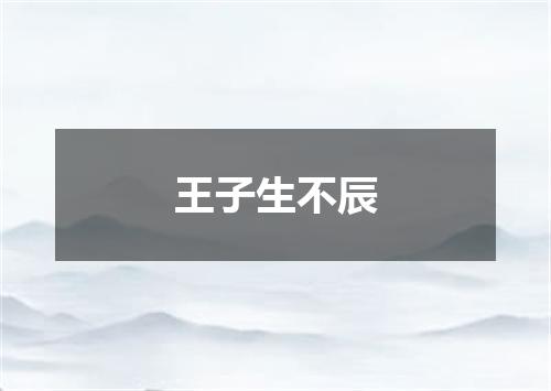 王子生不辰