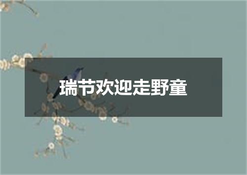 瑞节欢迎走野童