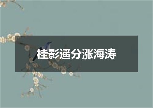 桂影遥分涨海涛
