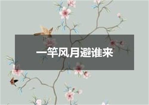 一竿风月避谁来