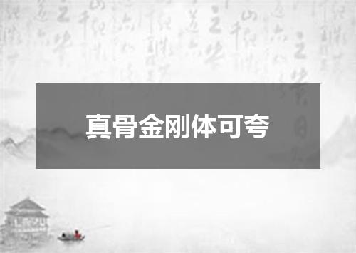 真骨金刚体可夸