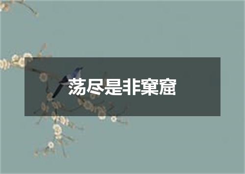 荡尽是非窠窟