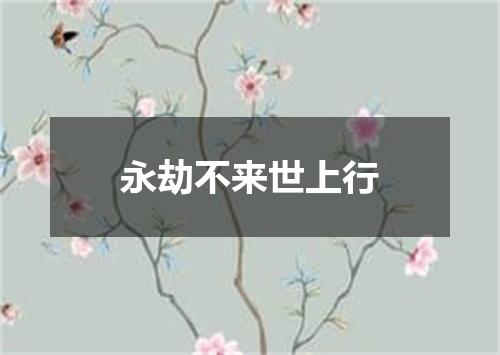 永劫不来世上行