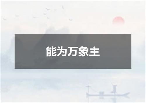 能为万象主