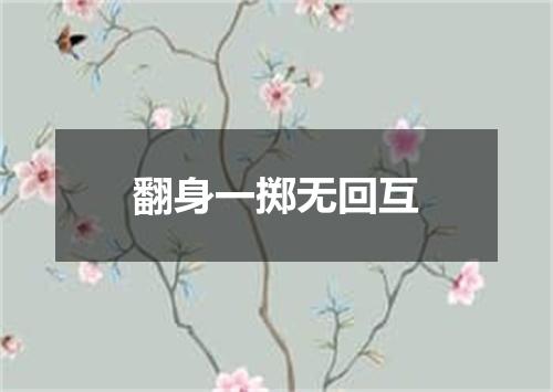 翻身一掷无回互