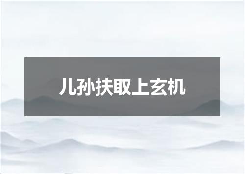 儿孙扶取上玄机
