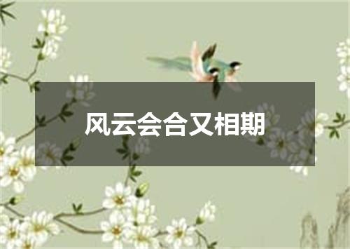 风云会合又相期