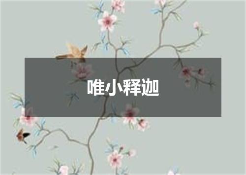 唯小释迦