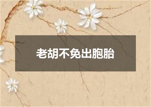 老胡不免出胞胎