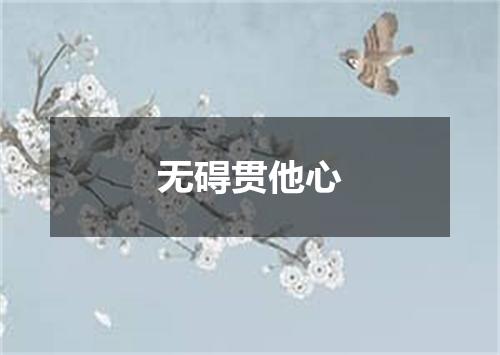 无碍贯他心