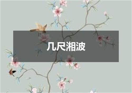 几尺湘波