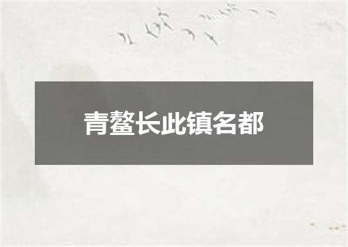 青鳌长此镇名都