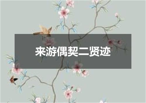 来游偶契二贤迹