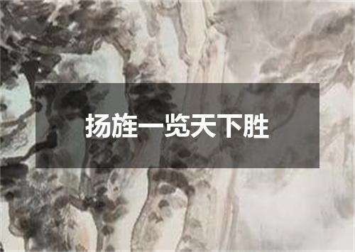 扬旌一览天下胜