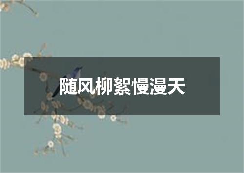 随风柳絮慢漫天