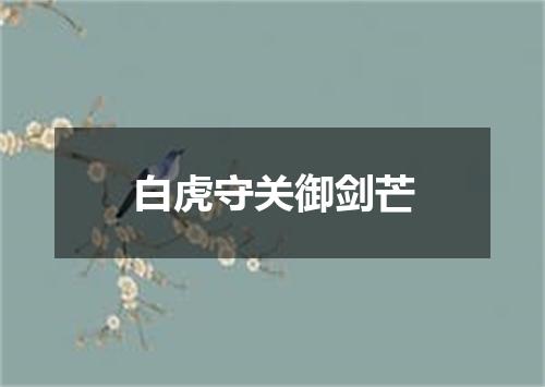 白虎守关御剑芒