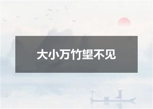 大小万竹望不见