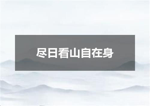 尽日看山自在身