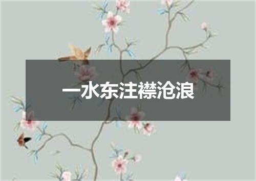 一水东注襟沧浪
