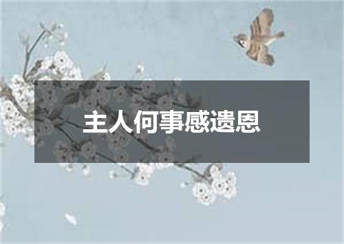 主人何事感遗恩