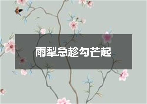 雨犁急趁勾芒起