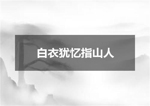 白衣犹忆指山人