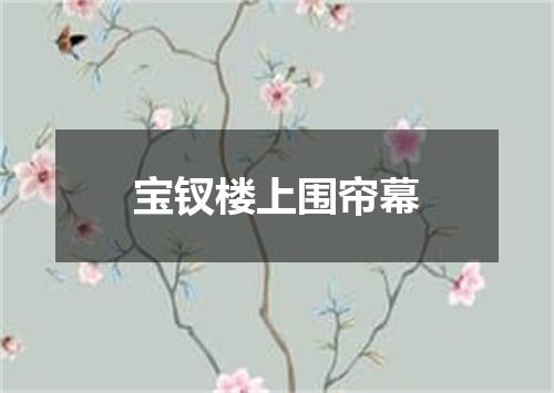 宝钗楼上围帘幕