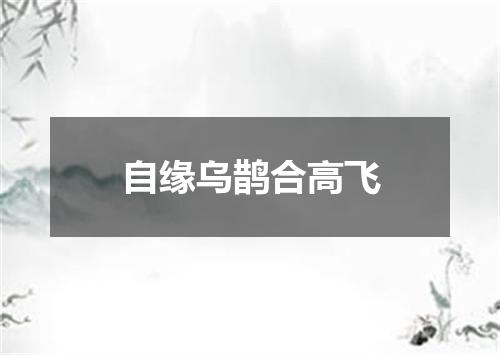自缘乌鹊合高飞