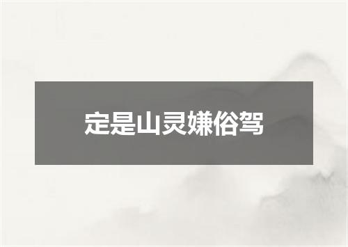定是山灵嫌俗驾