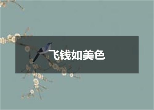 飞钱如美色