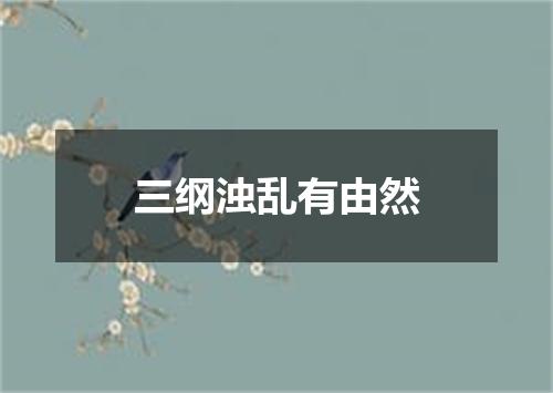 三纲浊乱有由然