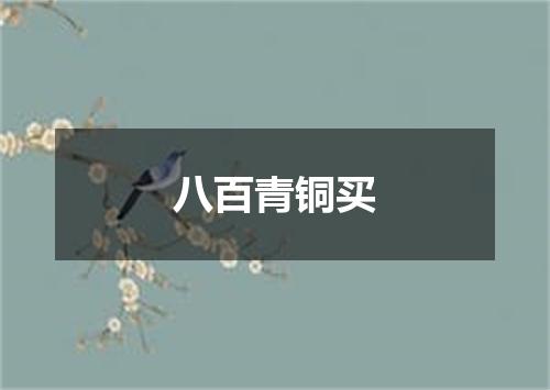 八百青铜买