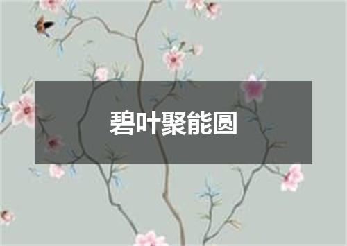 碧叶聚能圆
