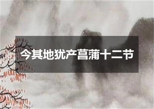 今其地犹产菖蒲十二节