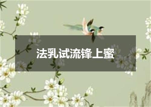 法乳试流锋上蜜
