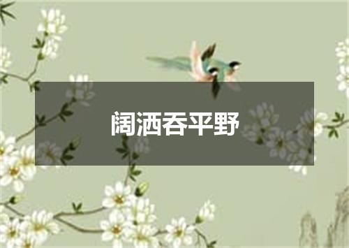 阔洒吞平野